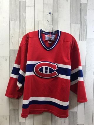 Vintage Montreal Canadiens Ccm Nhl Hockey Jersey Mens Size Small