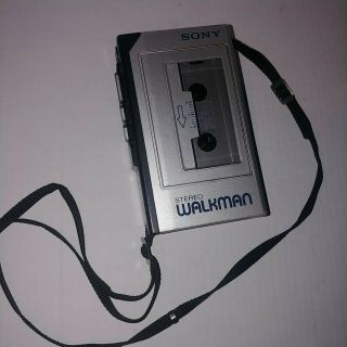 Vintage Sony Walkman Wm - 1 (for Repair Or Parts) Made In Japan W/ Sony Strap
