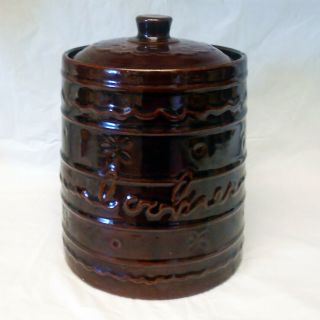 Vintage Marcrest Stoneware Daisy Dot Cookie Jar
