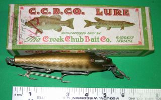 8064 1 - Vintage Creek Chub " Pike " Nib Fishing Lure