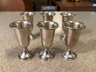 Set 6 Vintage Towle Sterling Silver 925 Cordials 58 Weighted Liquor Shots 159g