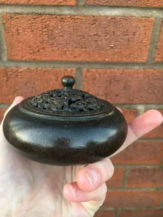 Fine 19th Century Antique Chinese Bronze Censer Incense Burner Great Ming Mark