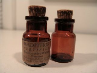 Antique Radithor Bottles,  Mediacal Quackery