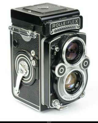 Vintage Old Antique Camera F & H Rolleiflex Franke Heidecke K4a F/3.  5 Germany