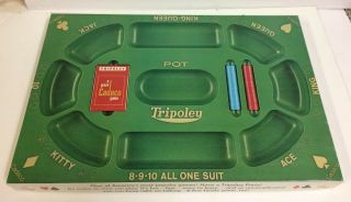 Vintage Cadaco Tripoley Game 100 Complete 1968