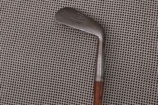 Antique Vintage Hickory Wood Shaft Tom Stewart St Andrews Mid Iron For Play