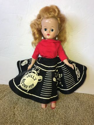 Vintage Vogue Jill Doll Blonde In Record Outfit Hat Case 2