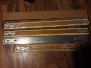 Vintage Charles Bruning Co Drafting Machine Ruler 4 Scales,  Quality,  K&e