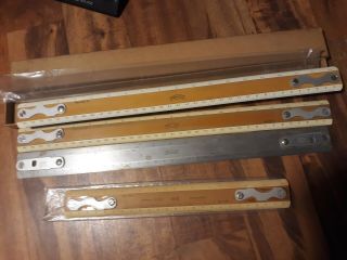 Vintage Charles Bruning Co Drafting Machine Ruler 4 Scales,  Quality,  K&E 2