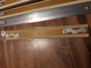Vintage Charles Bruning Co Drafting Machine Ruler 4 Scales,  Quality,  K&E 3