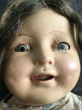 Creepy Vintage Scary Zombie Vampire Baby Doll For Halloween Haunted House