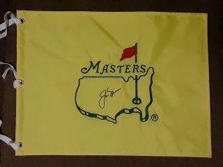 Jack Nicklaus Signed Undated Masters Flag Pga