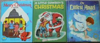 3 Vintage Wonder Books A Little Cowboy 