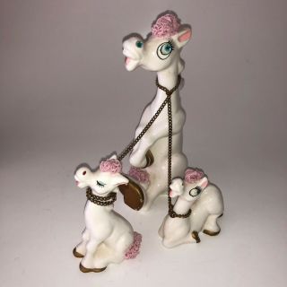 Kreiss Vintage Spaghetti Figurines Momma Horse And 2 Foals 3 Horse Family