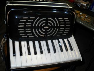 Vintage Made In Italy Accordion With Case - - For Repair,  All Parts.