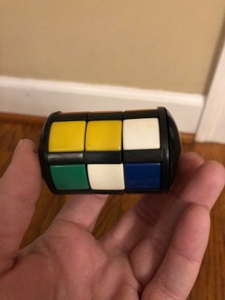Vintage 1980s R.  O.  C.  Rubik ' s Cube HTF Version Barrel Cylinder Twist Slide Puzzle 2