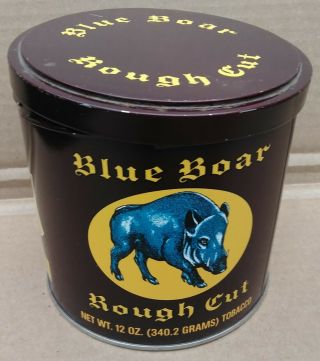 Blue Boar Rough Cut Pipe Tobacco 12 Oz Twist Top Tin Cans Strong Colors