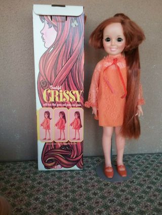 Vintage Ideal Crissy Doll Hair Grows 18 " Pet Smoke Look Around Moves
