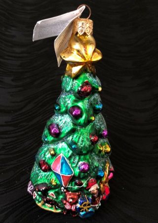 Vintage Christopher Radko Tree Ornament Spruced Up Christmas Tree 97 - 152 Retired