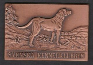 Vintage Sweden Swedish Kennel Club Dog Medal B