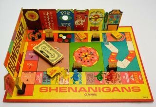 1964 Shenanigans TV Show Board - Game Vintage Old Milton Bradley Board Game 2