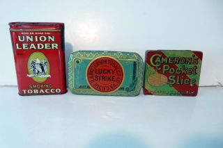 (3) Tobacco Tins (cameron 