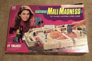 Vintage 1989 Milton Bradley Electronic Mall Madness Board Game