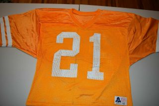 Vtg Tennessee Volunteers See Through Mesh 3/4 Length Football Jersey Usa Made