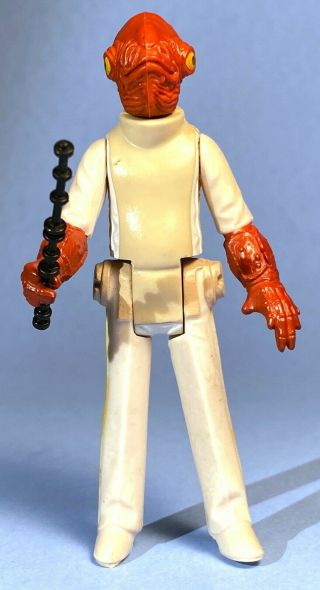 Admiral Ackbar 1982 Vintage Star Wars Action Figure Hong Kong Weapon Complete