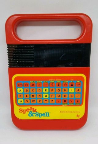 1980 Vintage Speak & Spell 1980 Texas Instruments &
