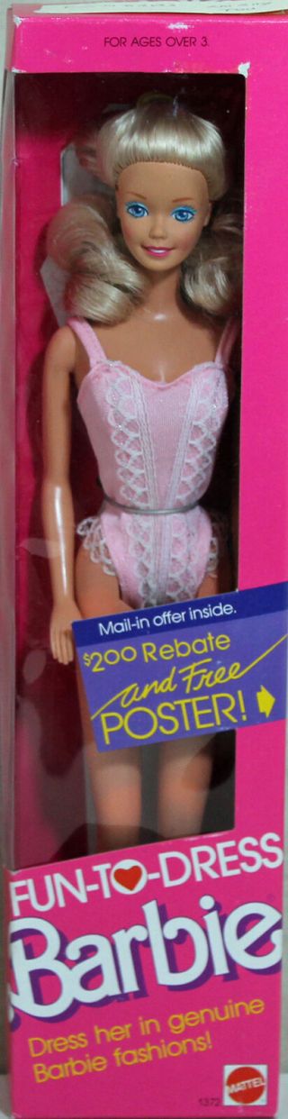 Barbie 1372 Ln Box 1988 Fun - To - Dress Doll
