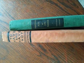 Vintage Books To Have And Have Not Hemmingway & Tortilla Flat By John Steinbeck