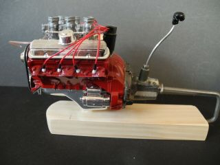 1/8 Scale Monogram Pontiac Engine Built Detailed