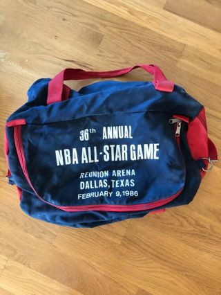 Vintage 1986 Nba All - Star Game Athletic Bag