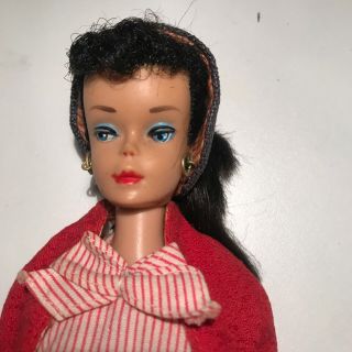 Vintage Barbie Pony Tail Black Hair Midge Body