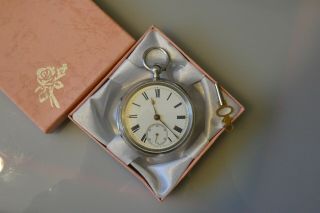 Antique Chester Hallmarked Silver Fusee Pocket Watch Dated 1892.
