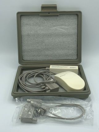 Vtg Microsoft Inport Mouse - Includes Interface For Serial & Ibm Ps/2 Ports