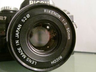 RICOH XR 7 with RIKENON f 1:2 50mm Lens 35mm vintage film camera JAPAN 2