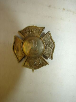Vtg.  Lehighton E Co.  No 2 L.  F.  D.  Lehighton,  Pa Badge Obsolete