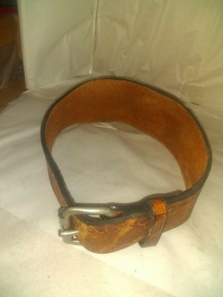 Vintage Leather Weight Lifting Belt Size Small 25 " - 28 " Ladies Child Youth