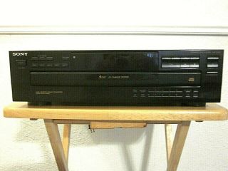 Vintage Sony Cdp - C365 Cd Player Changer High Linear Converter 5 Disc Carousel