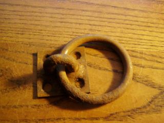 Old Horse Tie Hitching Post 2 5/8 " Ring Barn Door Pull Plant Hanger Vintage
