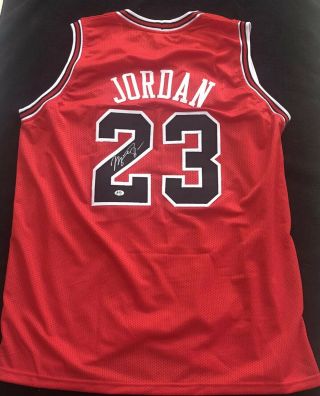 Michael Jordan Signed Chicago Bulls Custom Xl Jersey With