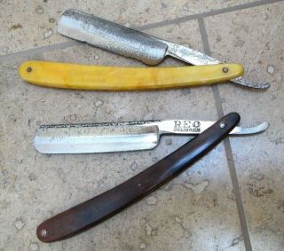 2 Vintage Solingen Straight Razors,  Made In Germany