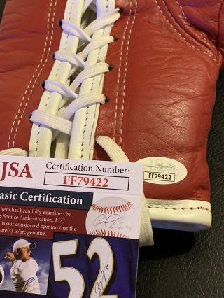 George Foreman Joe Frazier Evander Holyfield Signed Boxing Glove JSA Rare 3