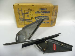 Vintage Craftsman Model 9 - 2953 Radial Arm Saw Fence Attachment (a7)