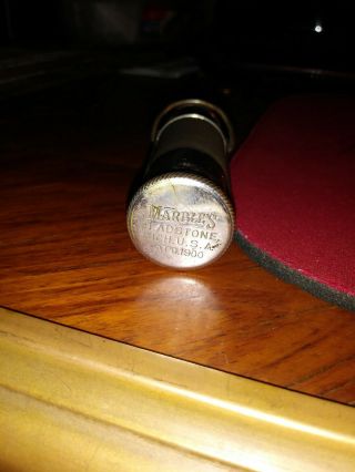 Antique Marble ' s Gladstone MATCH SAFE holder box Pat ' d 1900 MICHIGAN USA vintage 2