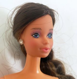 HTF Vintage Jewel Secrets Whitney Doll Mattel 1986 Brunette Steffie Face Barbie 3