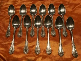 Vintage 1847 Rogers Bros A1 Silver Plate Tea Spoons Berkshire Set/12