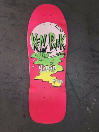 Vintage 1985 Madrid Ken Park Very Rare Skateboard Deck